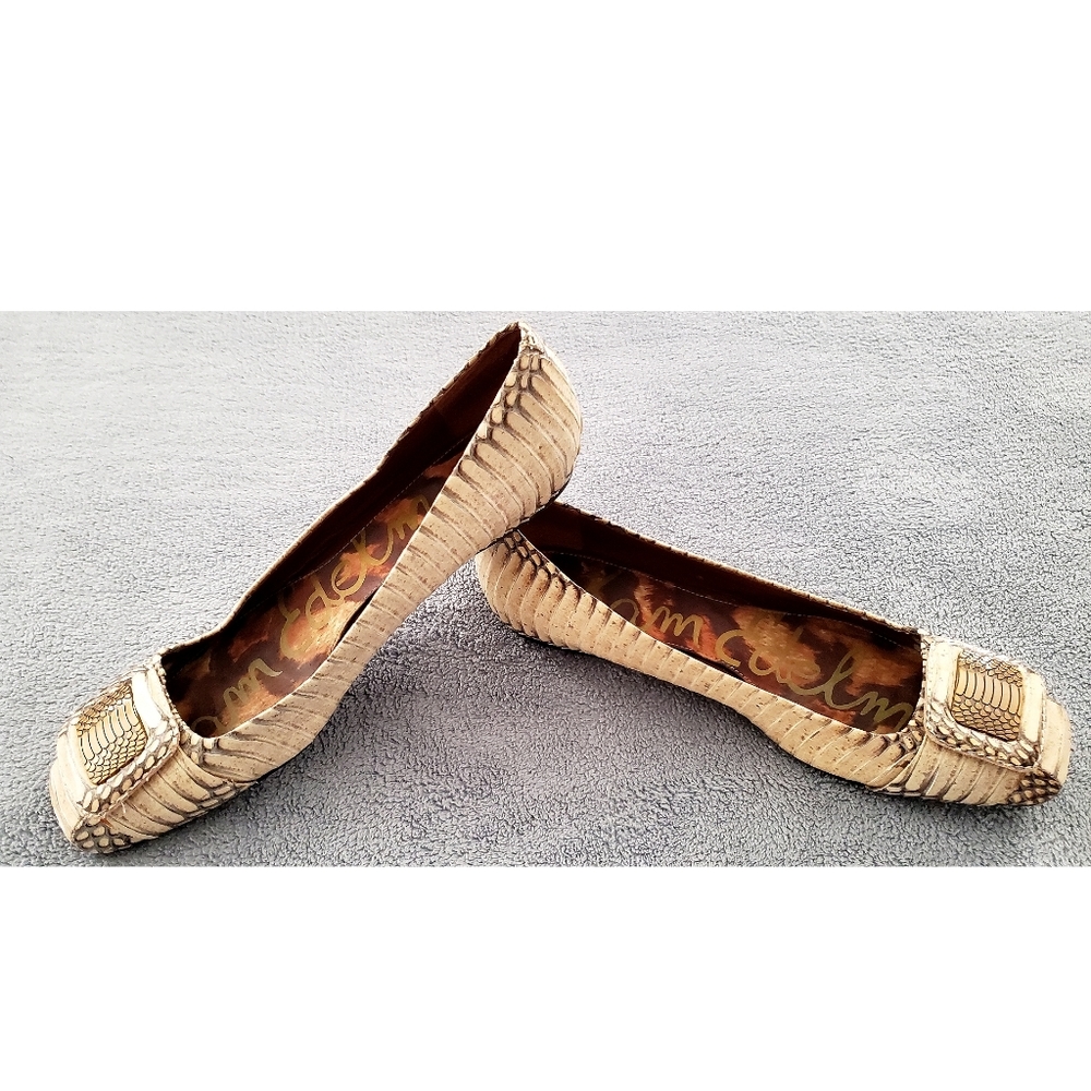 Sam Edelman Jeneva Luxe Snake Buckle Loafer Flats